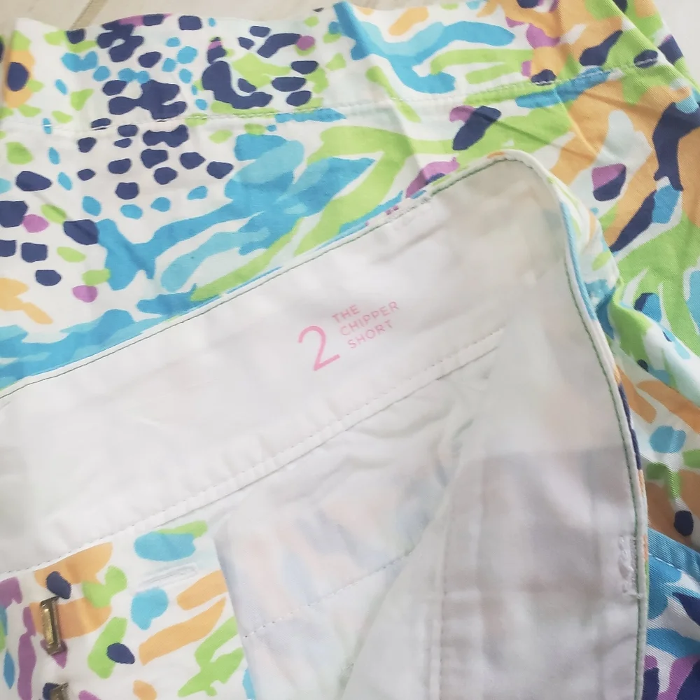 Lilly Pulitzer Sea Soirée Chipper shorts Size 2 Sea blue - Picture 12 of 13